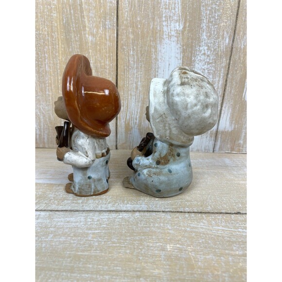 VTG Seymour MANN Figurines Set of 2 5" Boy & Girl Musicians Japan 1970s Japan - Picture 4 of 6